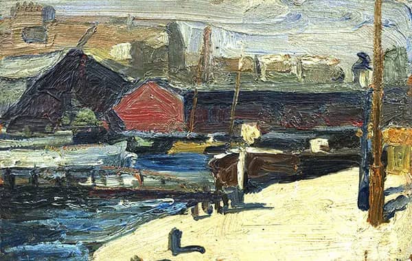 Canal View by Leslie Hunter | Oil Painting Reproduction