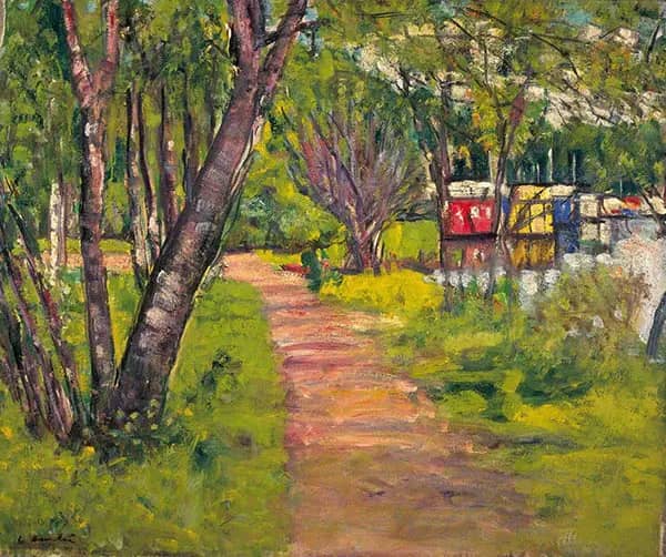 Pathway Loch Lomond by Leslie Hunter | Oil Painting Reproduction