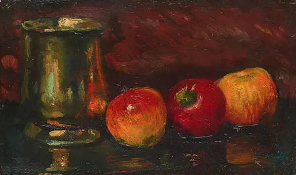 Still Life of Apples and Tankard | Oil Painting Reproduction