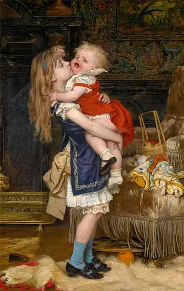 Inconsolable, 1878 by Frans Verhas | Oil Painting Reproduction