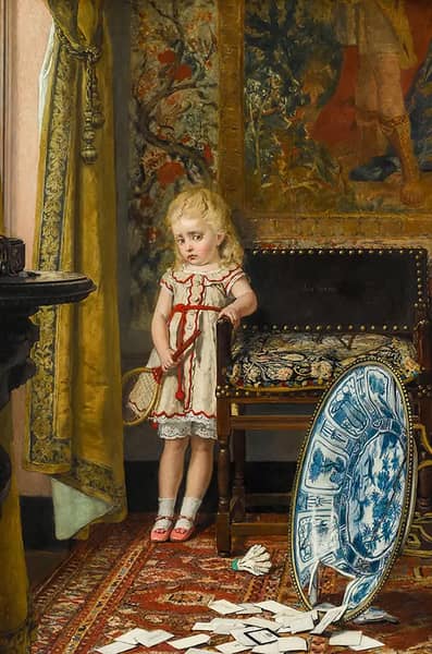 Minor Catastrophe by Frans Verhas | Oil Painting Reproduction