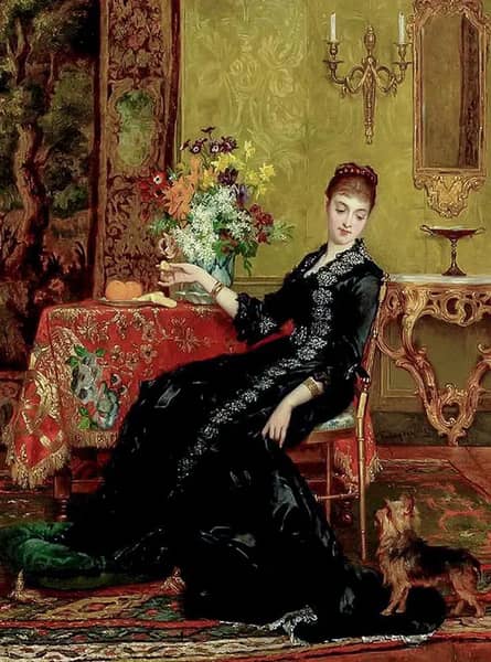 Tempting Fruit by Frans Verhas | Oil Painting Reproduction