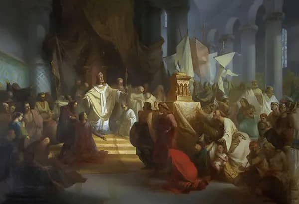 Transfer of the Relics of Saints Hilduardus and Christiana from Dikkelvenne to Dendermonde | Oil Painting Reproduction
