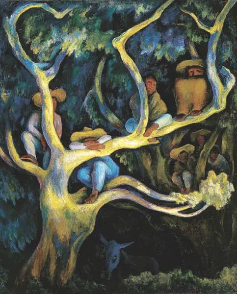 Paisaje Nocturno 1947 by Diego Rivera | Oil Painting Reproduction