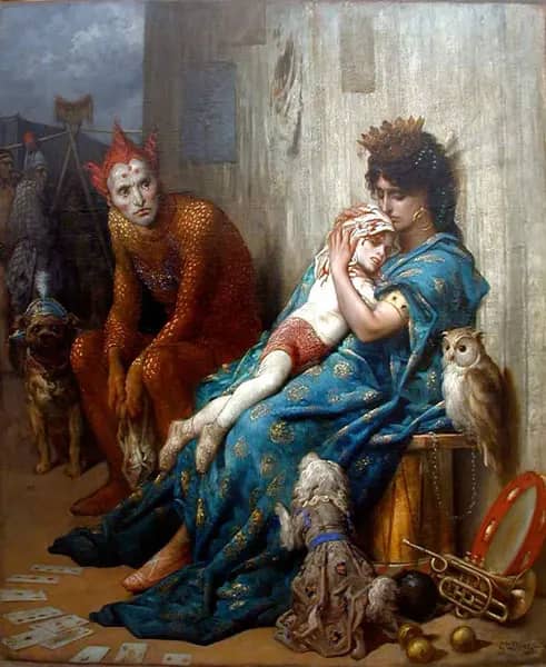 The Acrobats 1874 by Gustave Dore | Oil Painting Reproduction