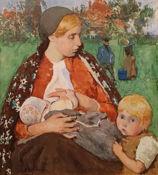 Madonna of the Fields by Gari Melchers | Oil Painting Reproduction
