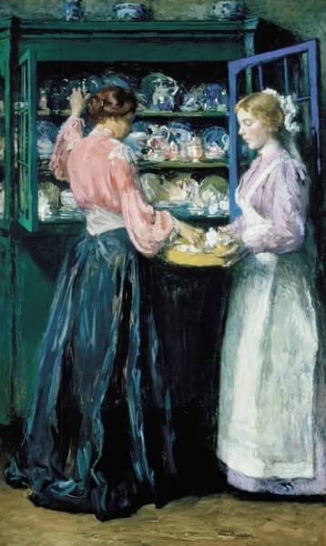 The China Closet by Gari Melchers | Oil Painting Reproduction