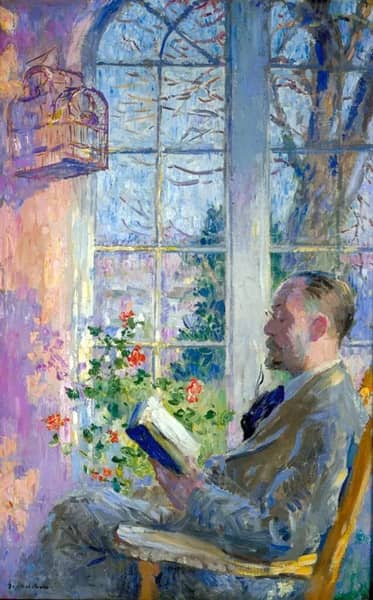 The Sun Porch by Gari Melchers | Oil Painting Reproduction