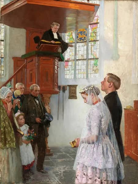 The Wedding by Gari Melchers | Oil Painting Reproduction