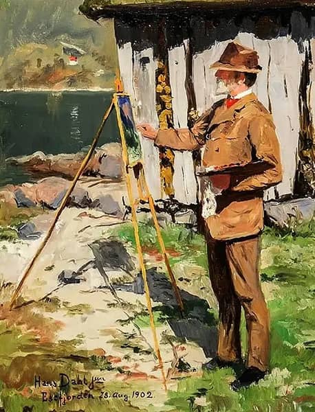 Portrait of the Artist en Plein Air | Oil Painting Reproduction