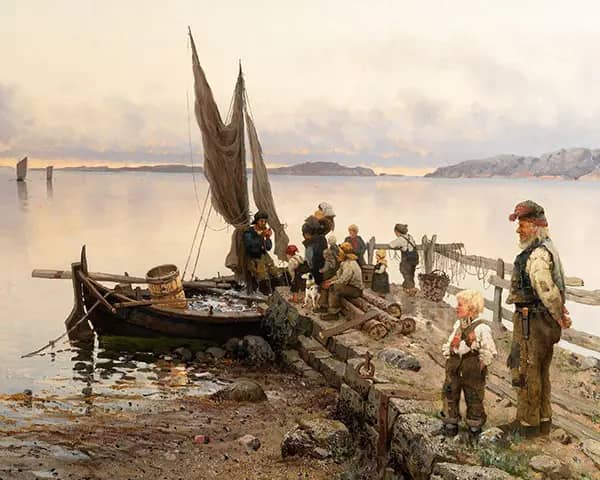Return from Fishing 1893 | Oil Painting Reproduction