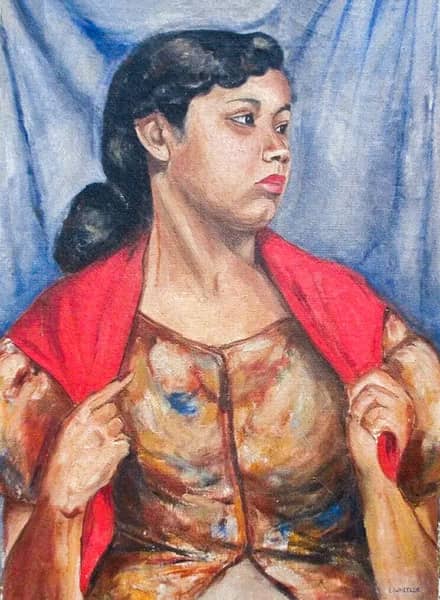 Self Portrait by Laura Wheeler Waring | Oil Painting Reproduction