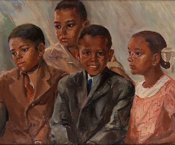 Four Friends by Laura Wheeler Waring | Oil Painting Reproduction