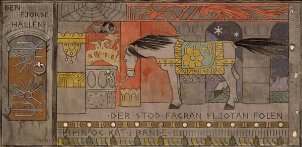 The Fourth Hall by Gerhard Munthe | Oil Painting Reproduction