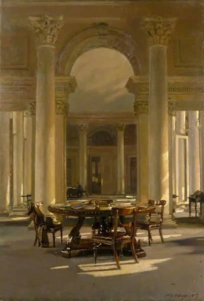 Interior the Signet Library Edinburgh, 1917 | Oil Painting Reproduction