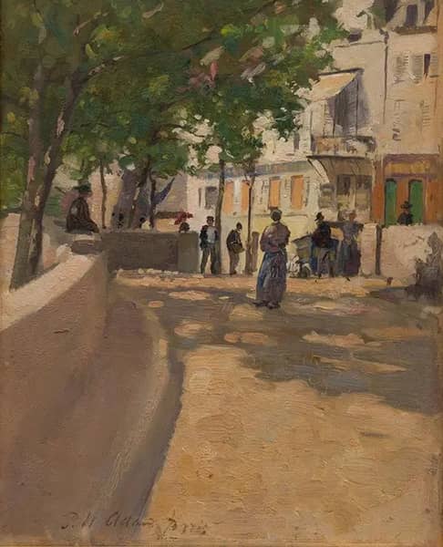 On the Quai Des Celestines by Patrick Adam | Oil Painting Reproduction