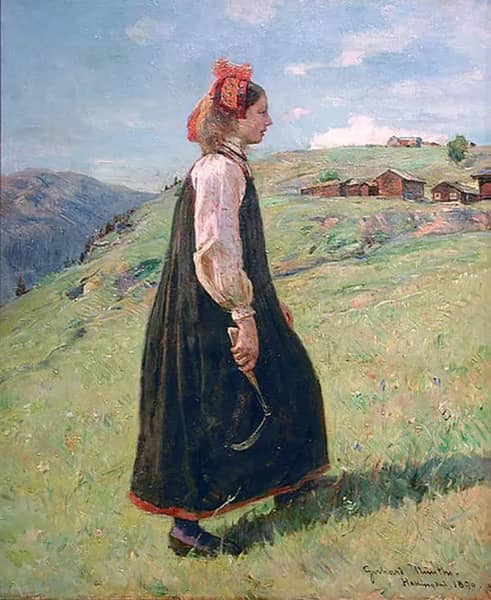 Budeia 1890 by Gerhard Munthe | Oil Painting Reproduction