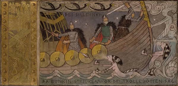 Asmund and Brothers at Sea 1902 | Oil Painting Reproduction