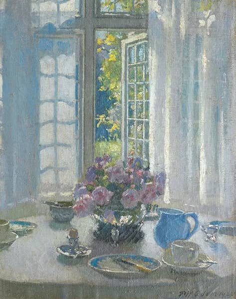 The Breakfast Table, 1922 by Patrick Adam | Oil Painting Reproduction