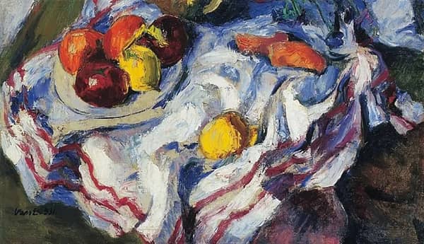 Still Life with Apples 1931 by Elemer Vass | Oil Painting Reproduction