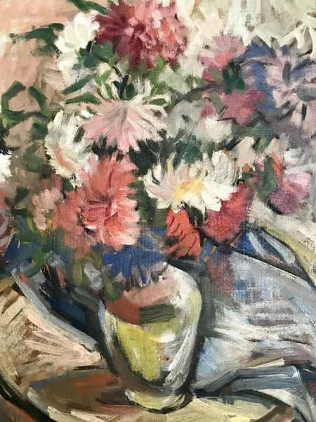 Still Life with Vase by Elemer Vass | Oil Painting Reproduction