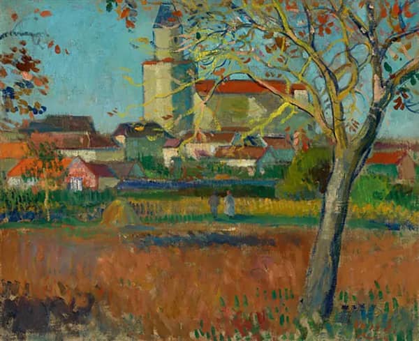 Landscape near Paris c1920 by Elemer Vass | Oil Painting Reproduction