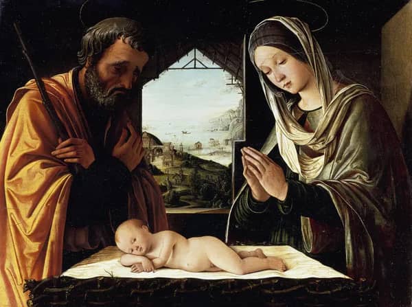 Nativity 1490 by Lorenzo Costa | Oil Painting Reproduction