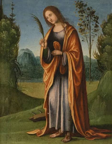 Saint Catherine in a Landscape | Oil Painting Reproduction