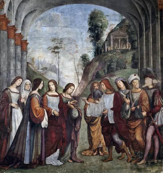 Life of St Cecilia Wedding of St Cecilia and Valerian | Oil Painting Reproduction