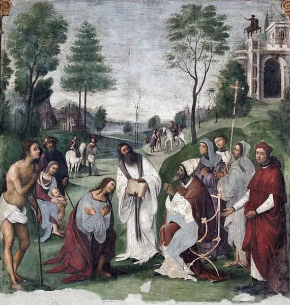 Life of St Cecile Urban by Lorenzo Costa | Oil Painting Reproduction