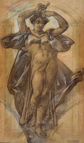 Coral by Walter Shirlaw | Oil Painting Reproduction