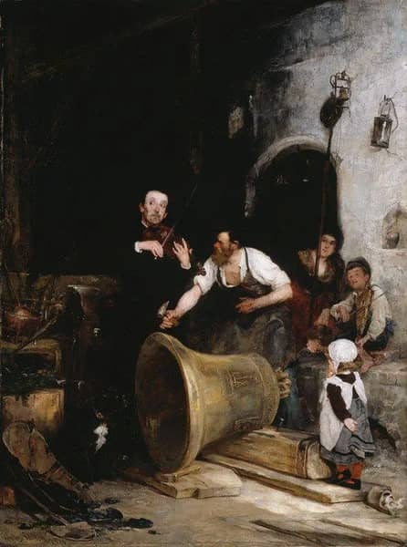 Toning the Bell 1874 by Walter Shirlaw | Oil Painting Reproduction