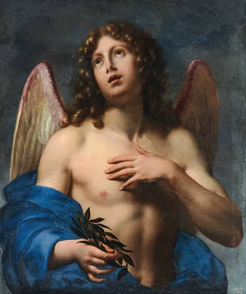 Winged Genius by Onorio Marinari | Oil Painting Reproduction