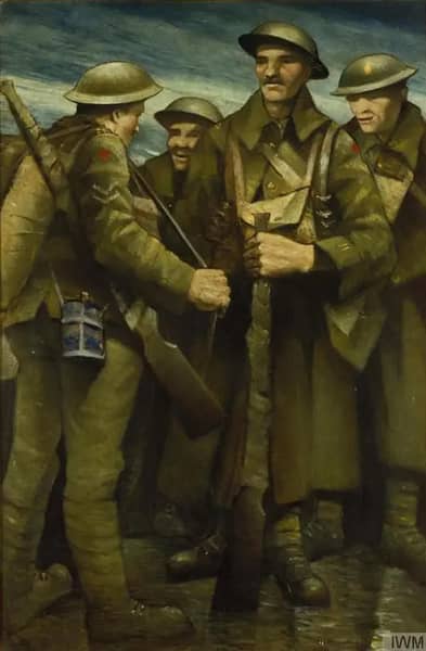 A Group of Soldiers 1917 | Oil Painting Reproduction