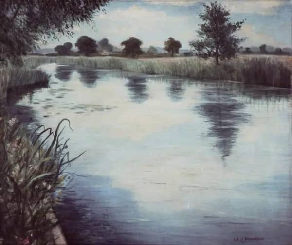 A River in England 1944 | Oil Painting Reproduction