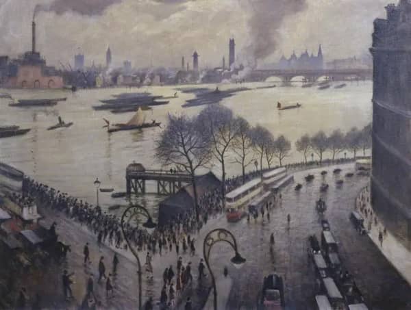 Blackfriars Bridge London c1927 | Oil Painting Reproduction