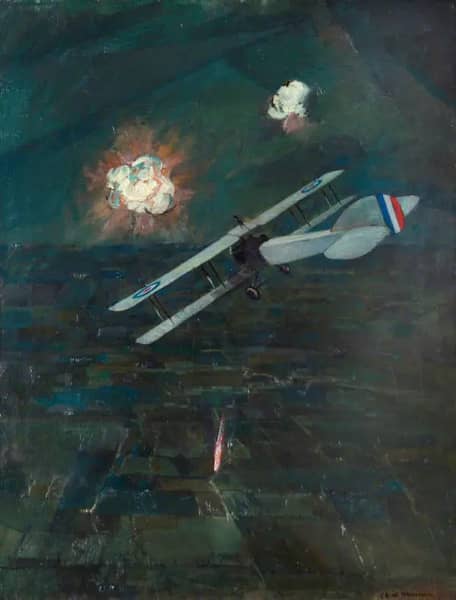 Night Raid 1917 | Oil Painting Reproduction