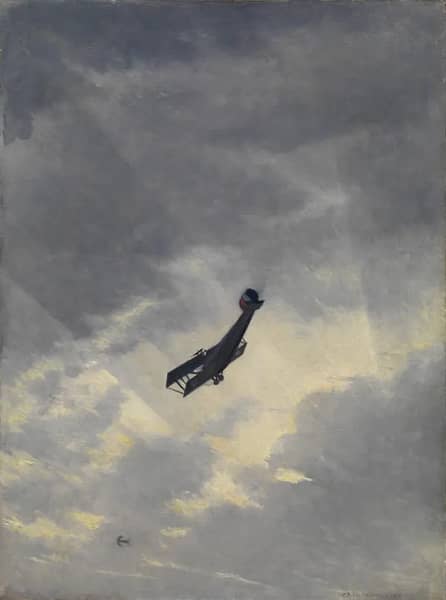 Swooping Down on a Hostile Plane | Oil Painting Reproduction