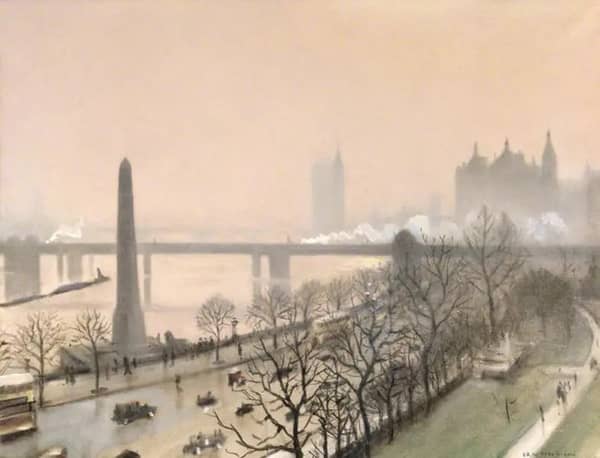 Victoria Embankment London 1924 | Oil Painting Reproduction