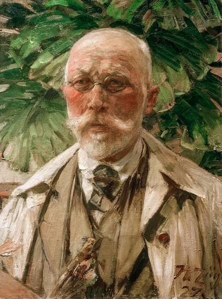 Self Portrait 1927 by Heinrich von Zugel | Oil Painting Reproduction