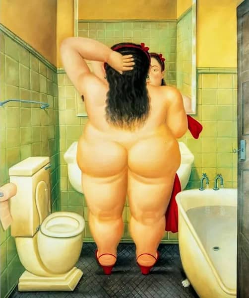 The Bath 1989 by Fernando Botero | Oil Painting Reproduction
