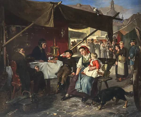 The Lost Money Dresden by Henry Bacon | Oil Painting Reproduction