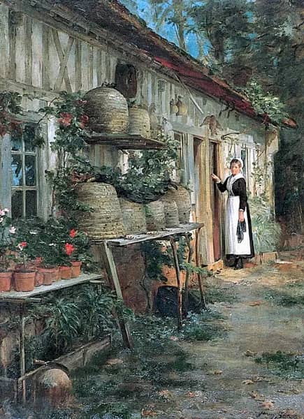 The Beekeepers Daughter by Henry Bacon | Oil Painting Reproduction