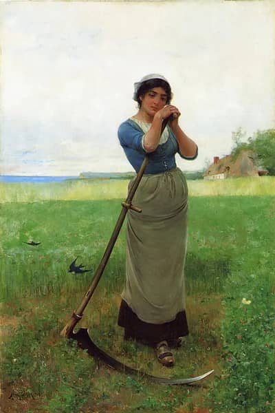The Peasant Girl by Henry Bacon | Oil Painting Reproduction