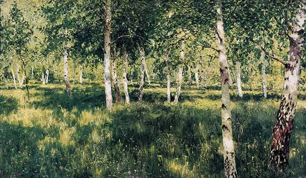 Birch Grove by Isaac Levitan | Oil Painting Reproduction