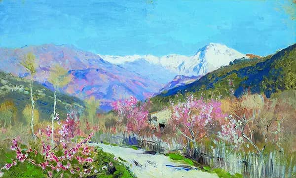 Spring in Italy by Isaac Levitan | Oil Painting Reproduction