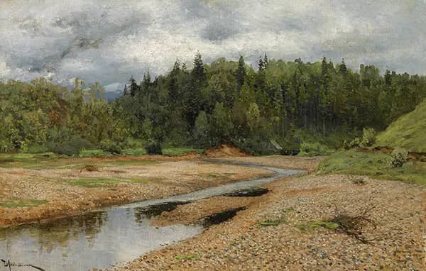 View Near Zvenigorod by Isaac Levitan | Oil Painting Reproduction