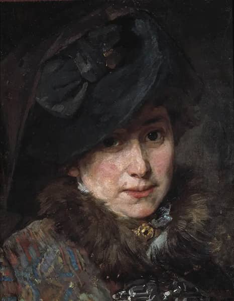 Hildegard Thorell the Artist by Bertha Wegmann | Oil Painting Reproduction