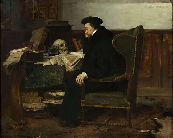 Absorbed in His Studies, 1874 | Oil Painting Reproduction