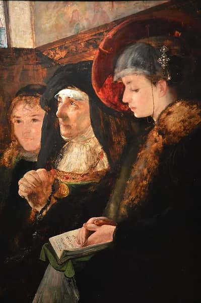 In the Church, 1878 by Eilif Peterssen | Oil Painting Reproduction